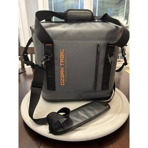 Ozark Trail Wide Mouth Premium Tote Cooler Soft Side Heavy Duty Gray and Black